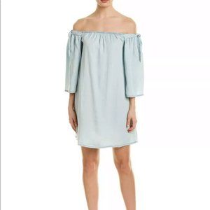 Cupcakes and Cashmere Soft Light Blue Dora Shift Dress Small New with Tag